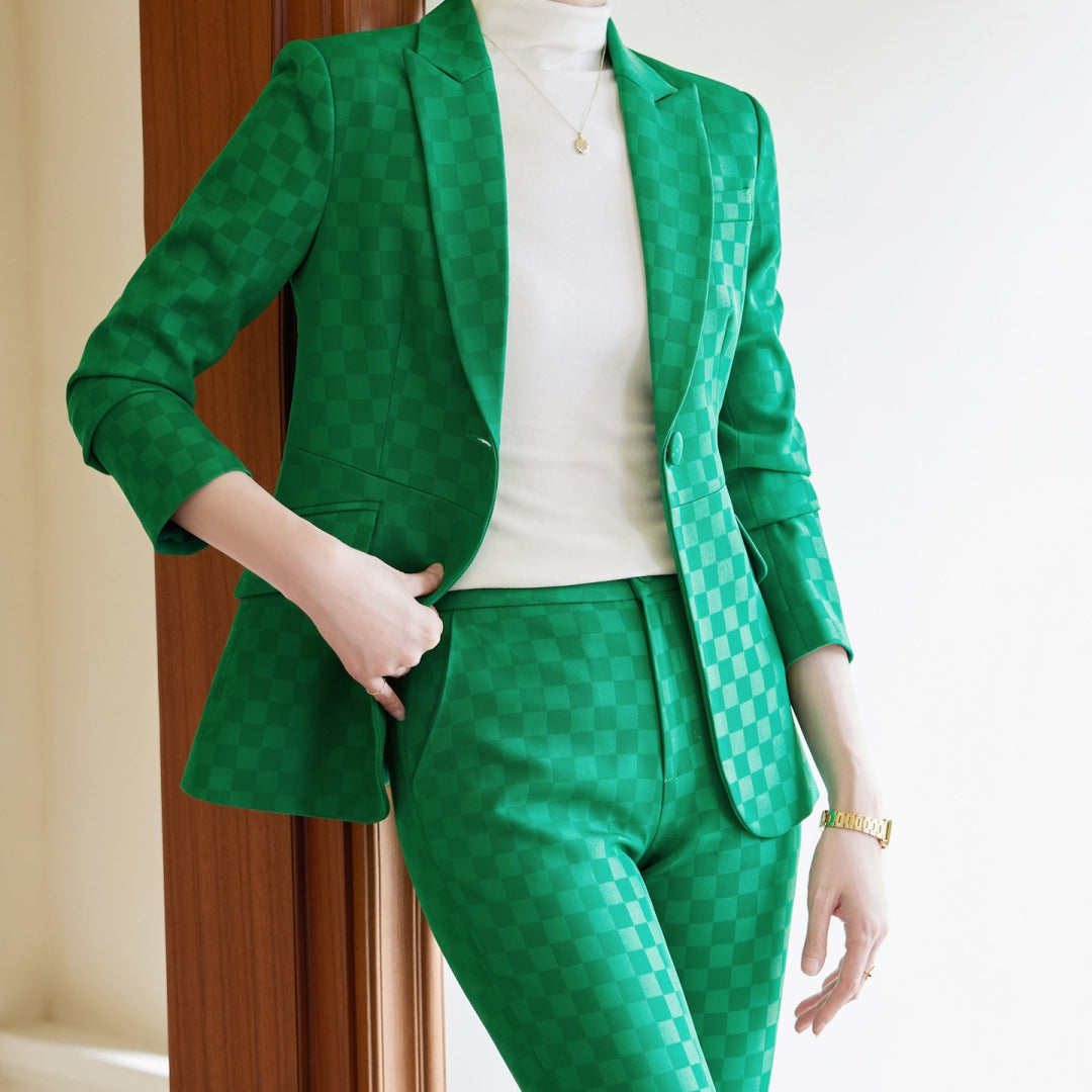 HOOR Socialite Green Slim Suit