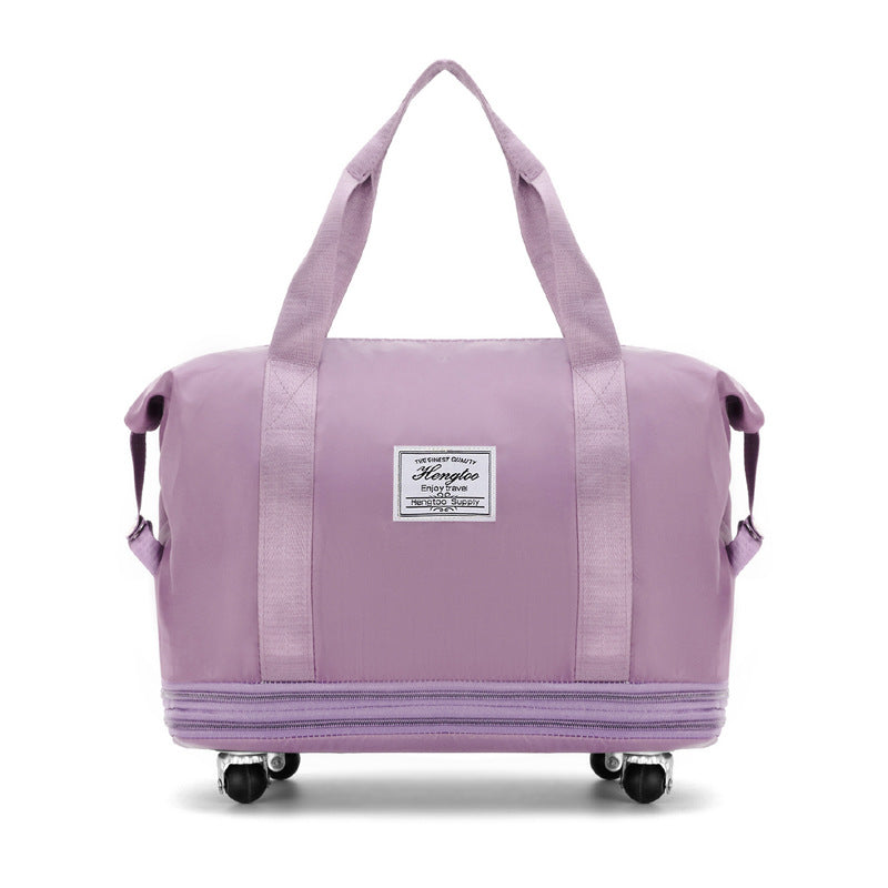 HOOR Wheel Travel Bags Light Purple