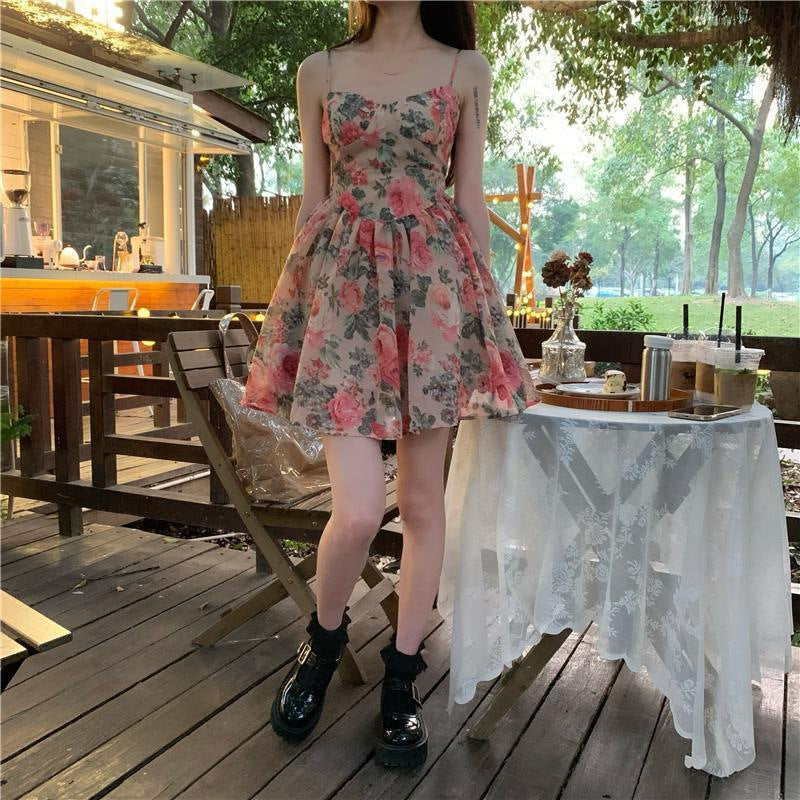 HOOR Floral Strap Dress