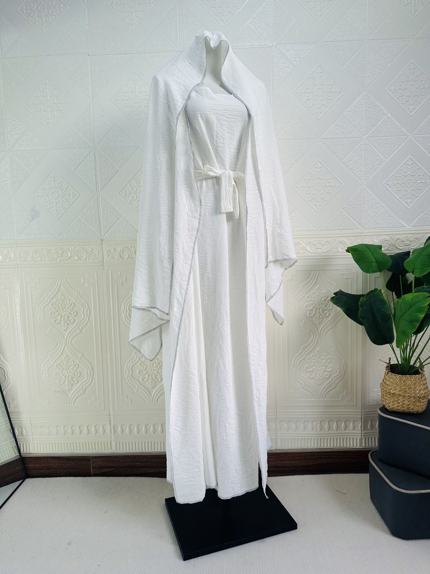 HOOR Dubai Turkey Hijab White With Headscarf