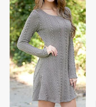 HOOR Loose knitted Sweaters Gray