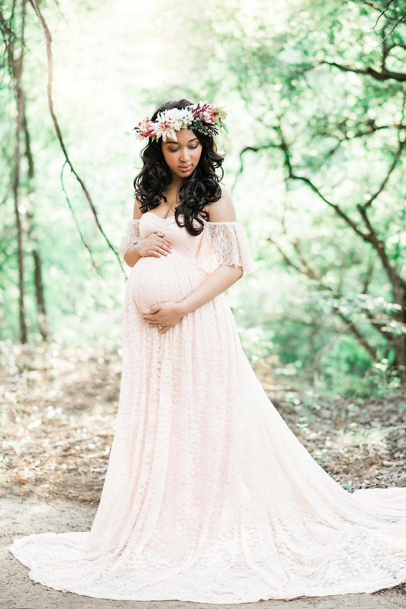 HOOR Lace pregnant Dress