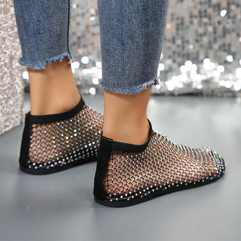 HOOR Rhinestone Flat Sandals - Premium  from HOOR 