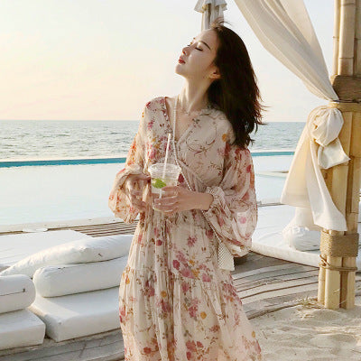 HOOR Floral Chiffon Dress