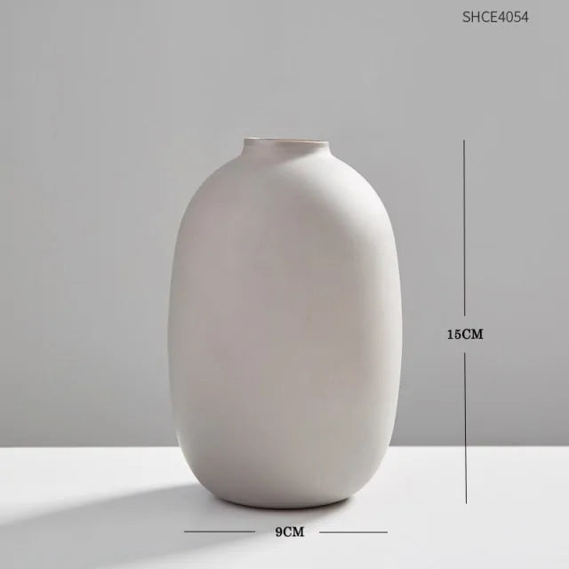 HOOR Modern Glass Vase Decor Gray Vase