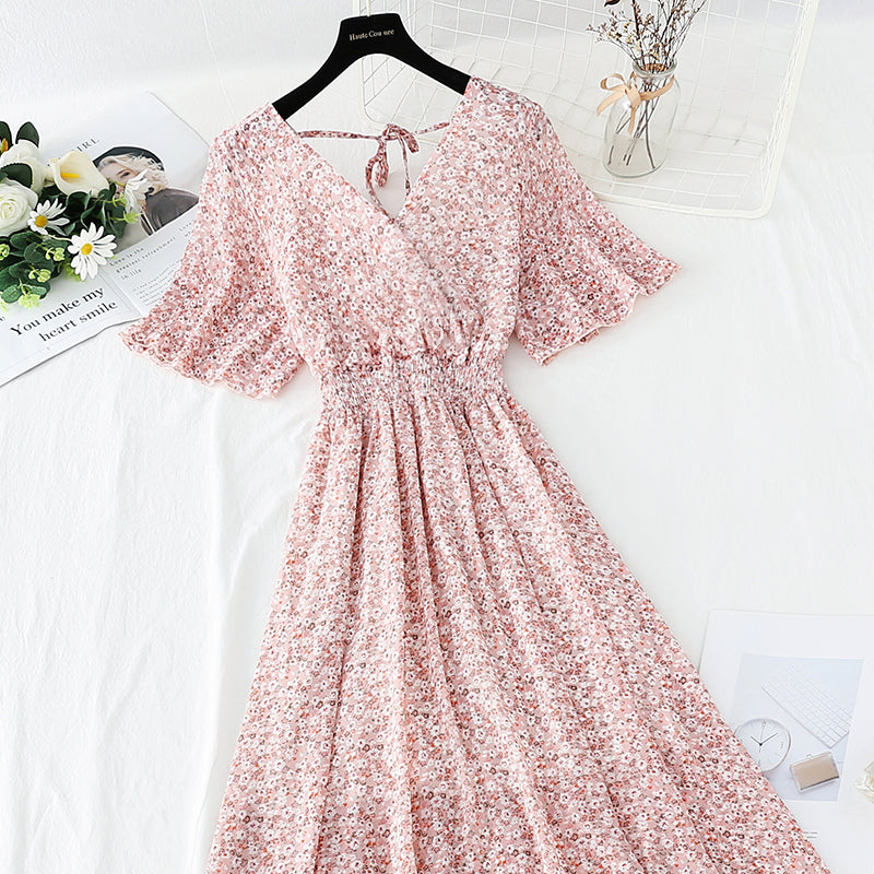 HOOR Gentle Chiffon Dress 02Pink