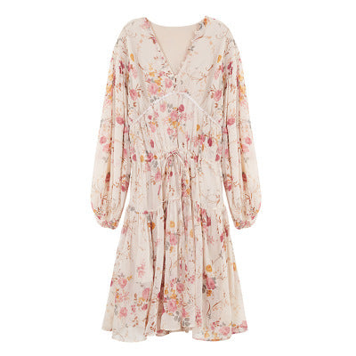 HOOR Floral Chiffon Dress