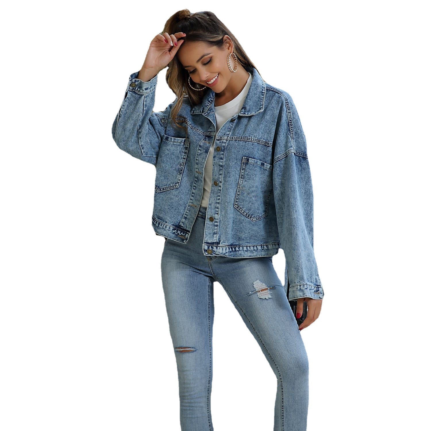 HOOR Loose Denim Jacket