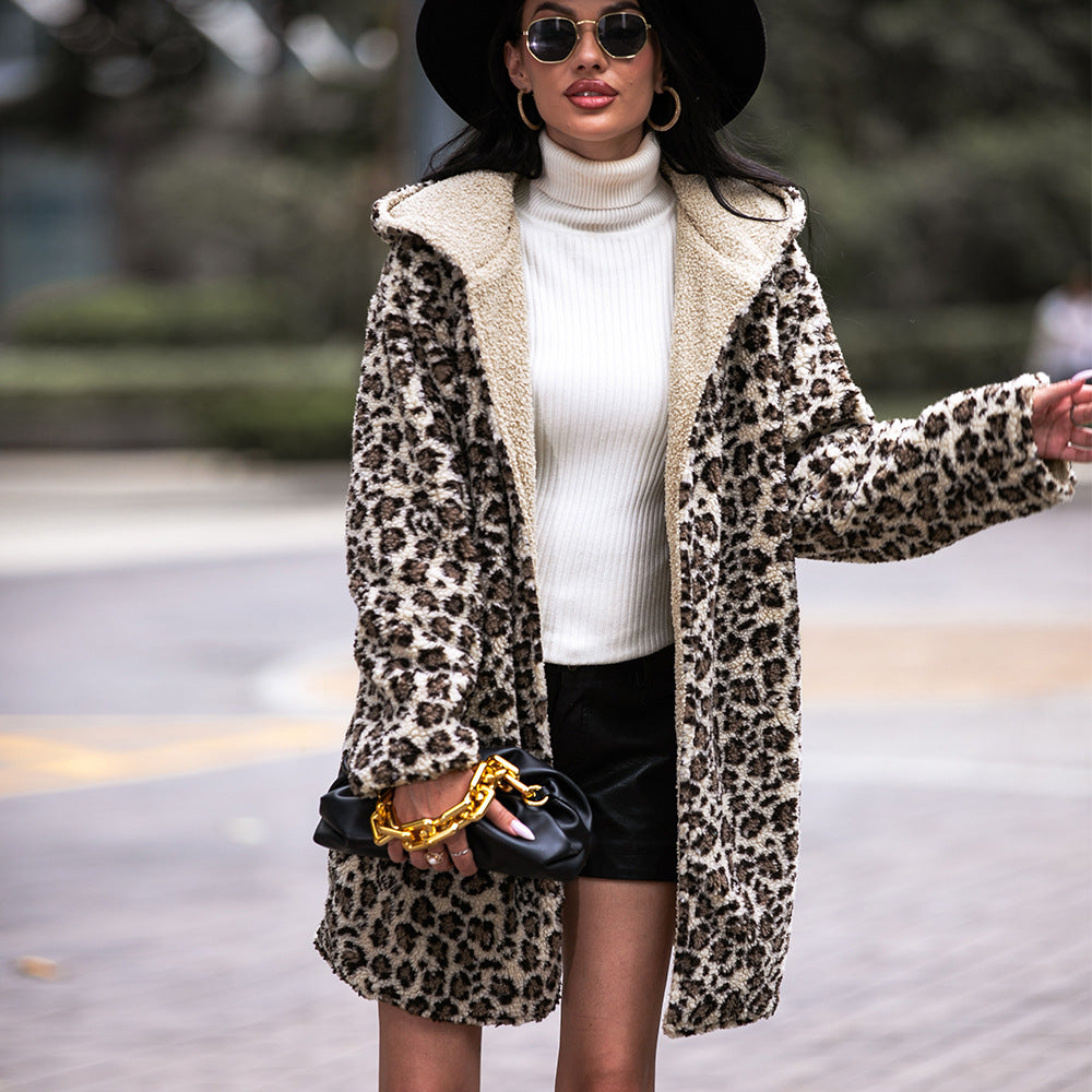 HOOR Leopard Padded Coat