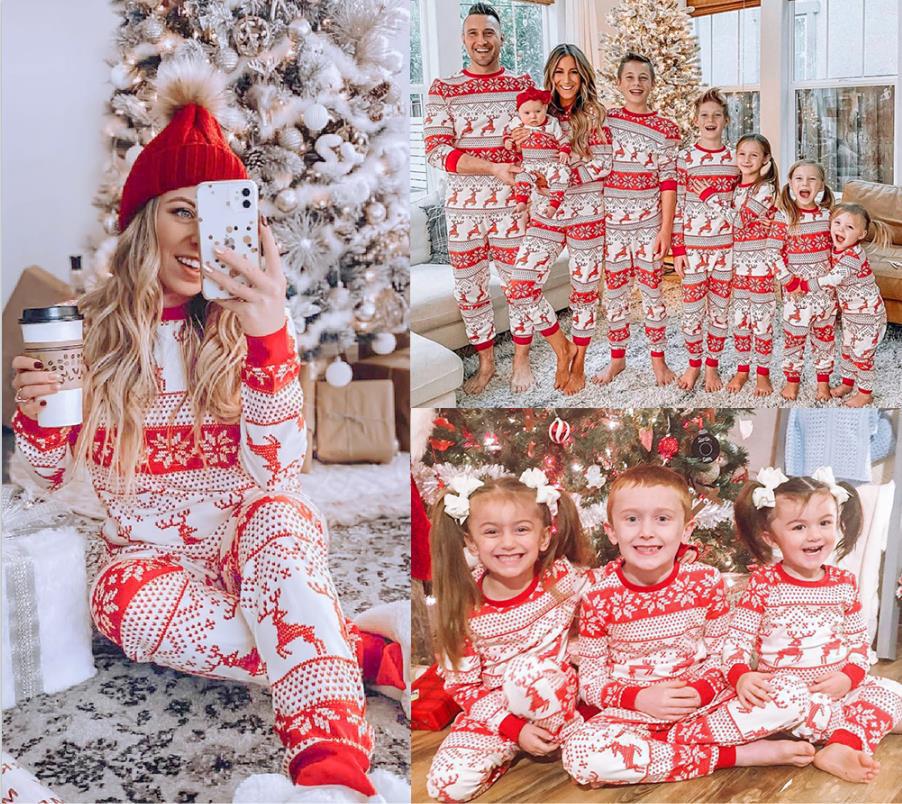 HOOR Christmas Fall Family Dress