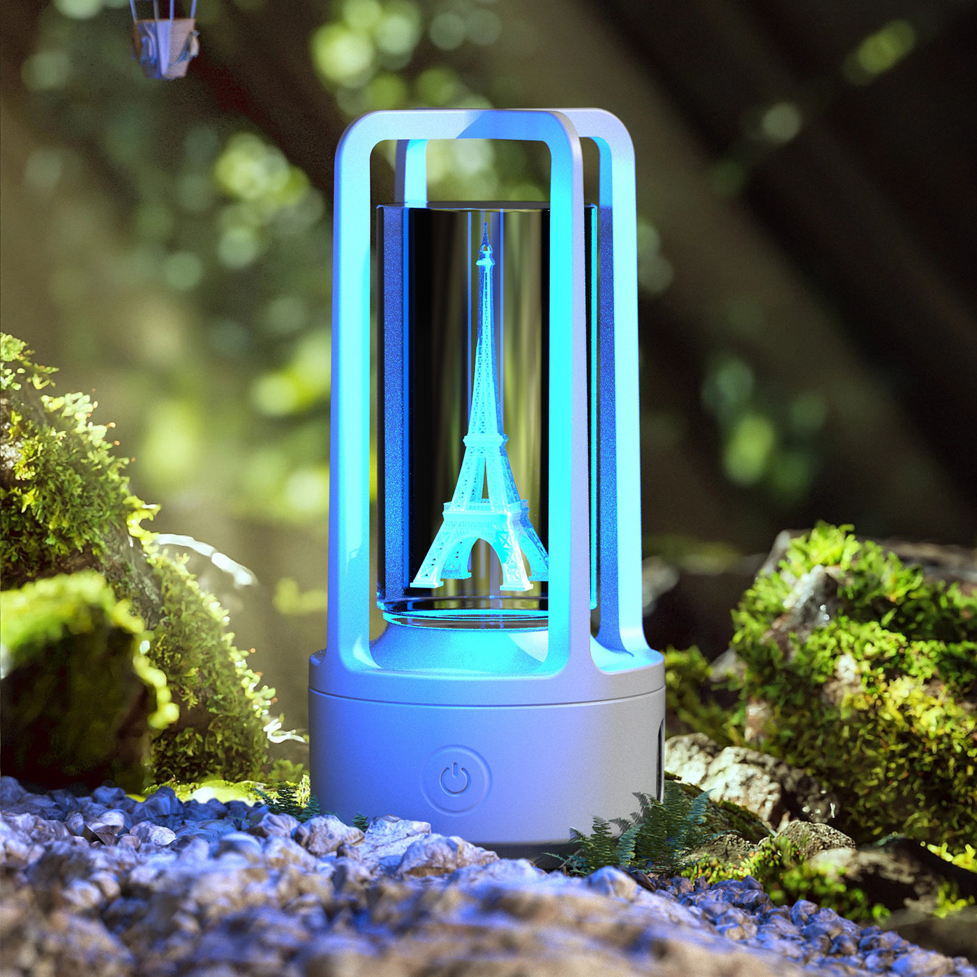 HOOR Lamp Bluetooth Speaker White Crystal Tower