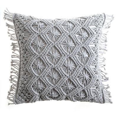 HOOR Woven Cushion Cover 45x45cm Grey diamond