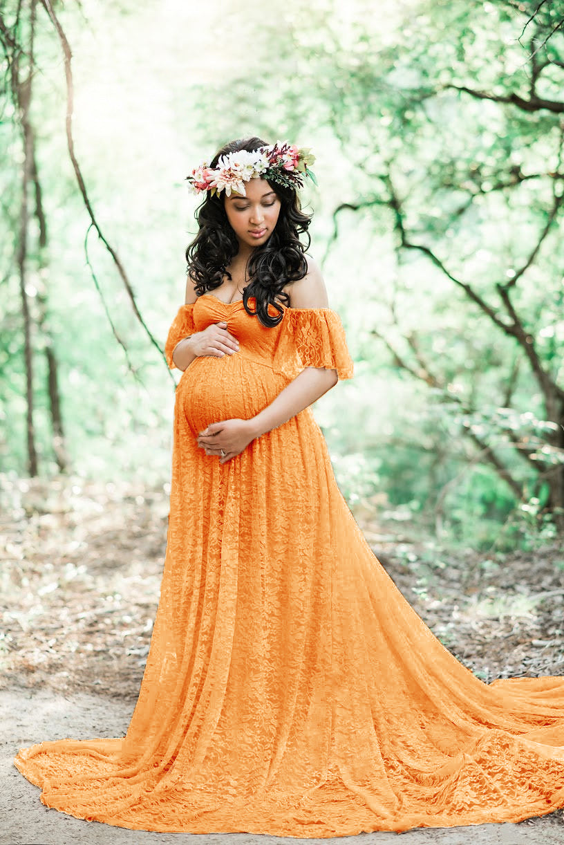 HOOR Lace pregnant Dress