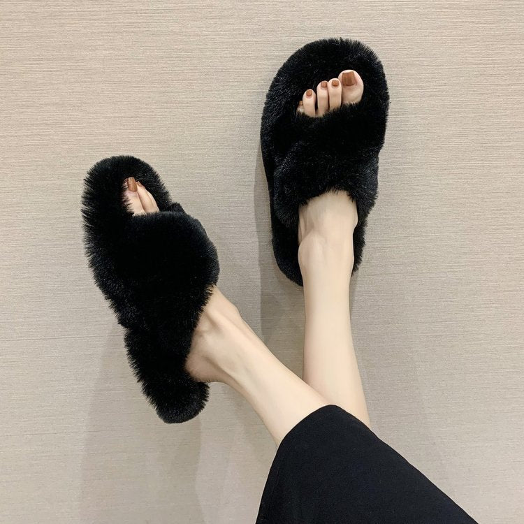 HOOR Home Soft Slippers Black