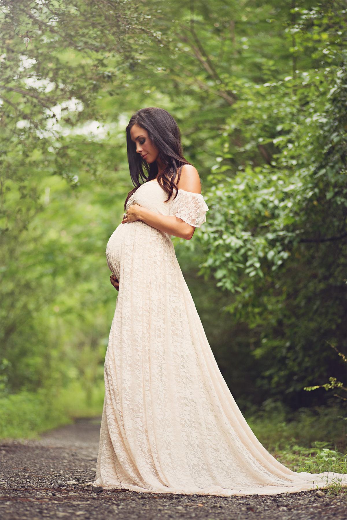 HOOR Lace pregnant Dress