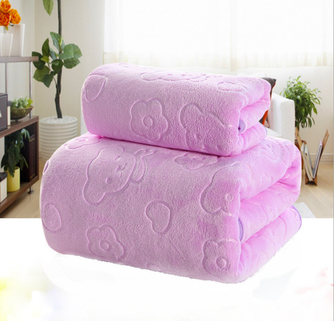HOOR Microfiber bath towel Purple 102X105CM