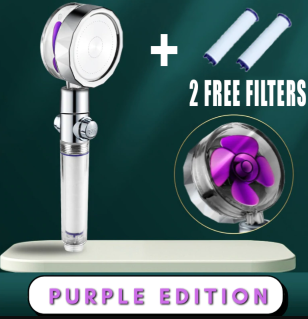 HOOR Shower Rotating Adjustable purple set