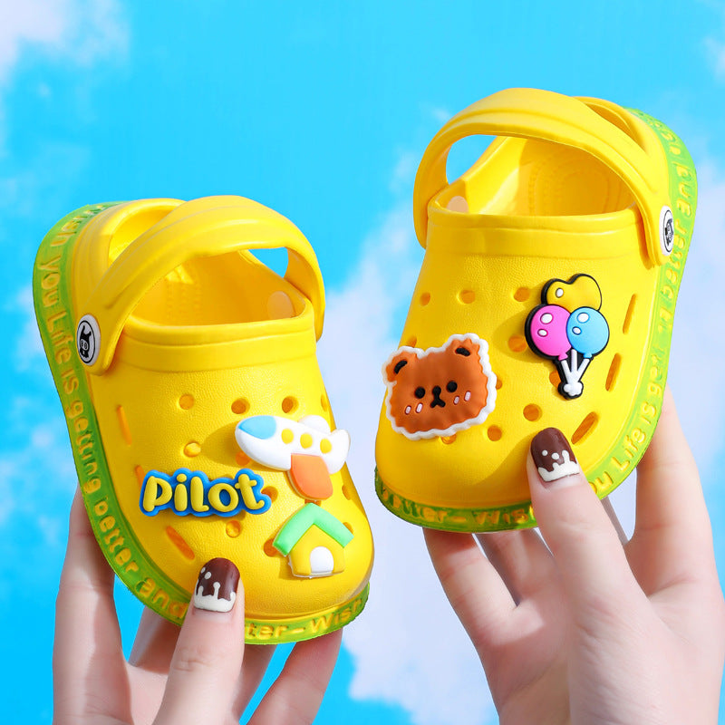 HOOR Kids Cartoon Sandals Yellow