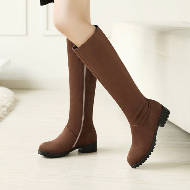 HOOR Low Heel With Boots Brown