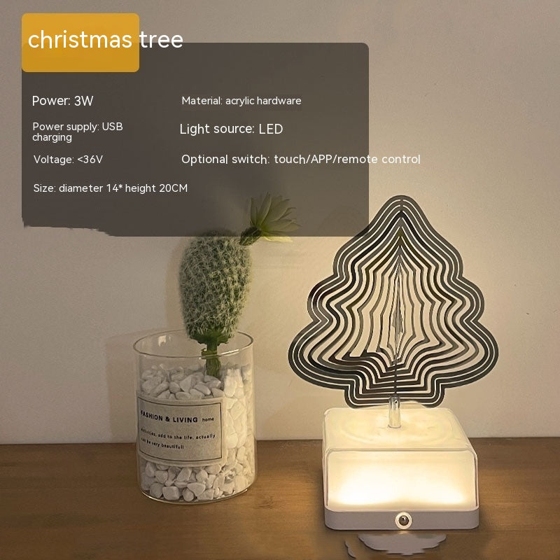 HOOR Rotating Ambience Light Christmas Tree USB