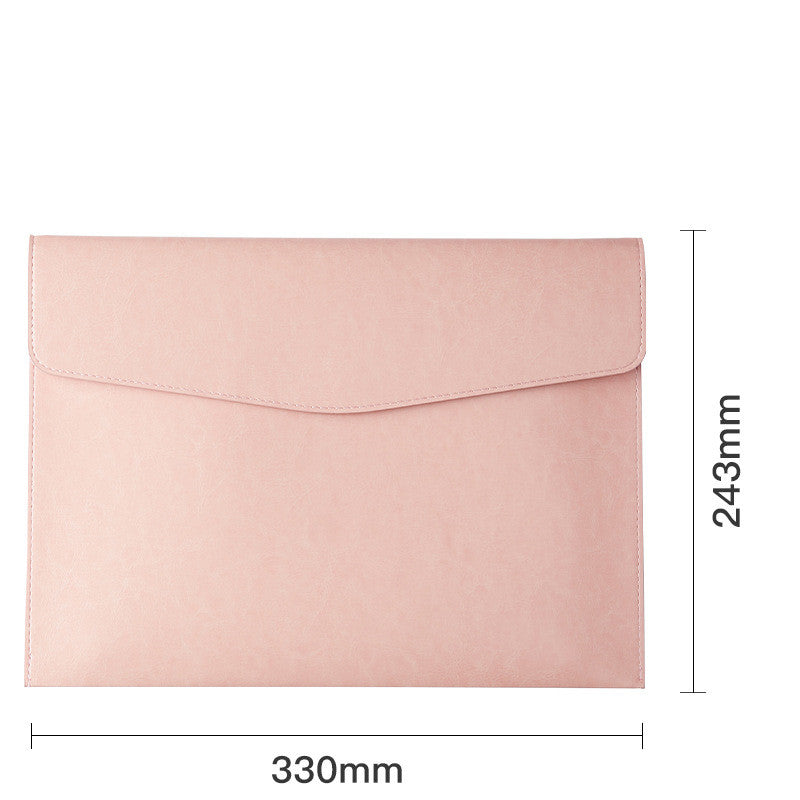 HOOR Leather File Bag Pink