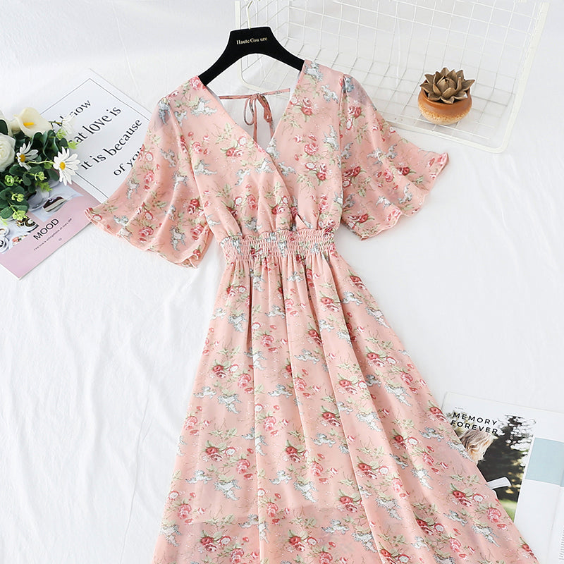 HOOR Gentle Chiffon Dress 03Pink