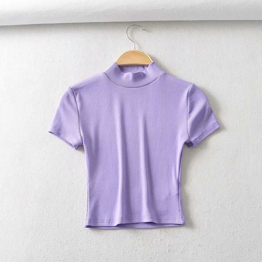 HOOR Short Slim Fit T-Shirt Purple
