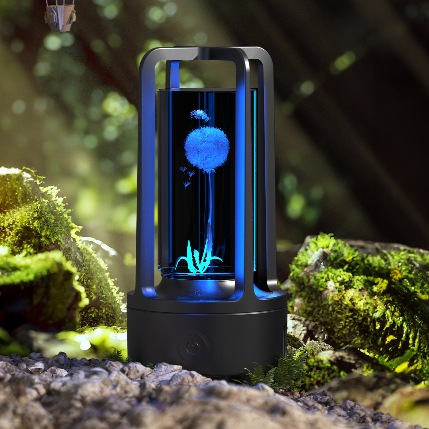HOOR Lamp Bluetooth Speaker Black Crystal Dandelion