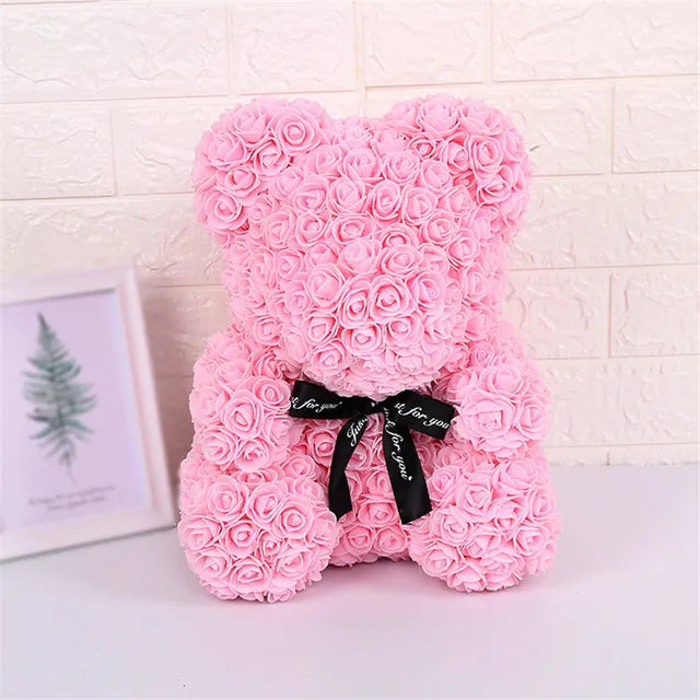 HOOR Valentine's Day Rose Bear Pink