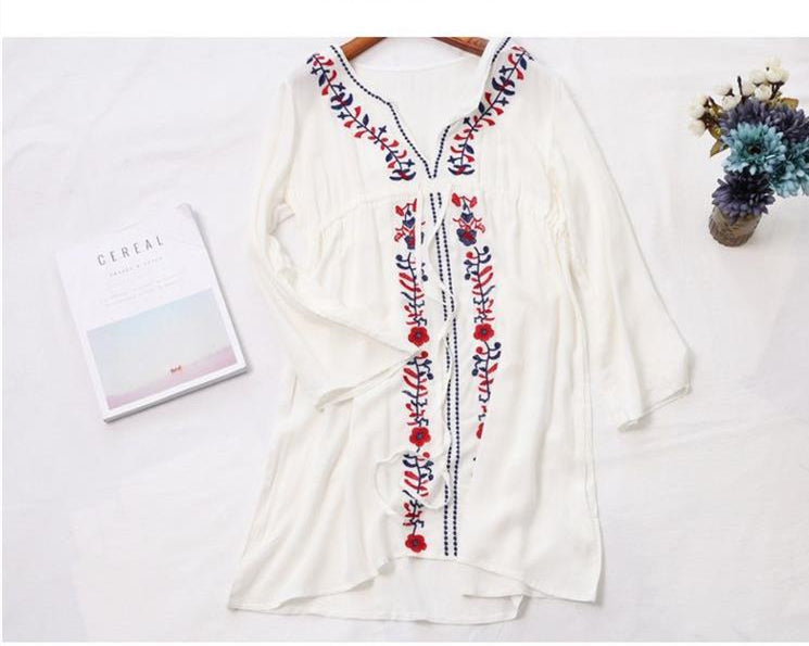 HOOR Embroidered Boho Dress