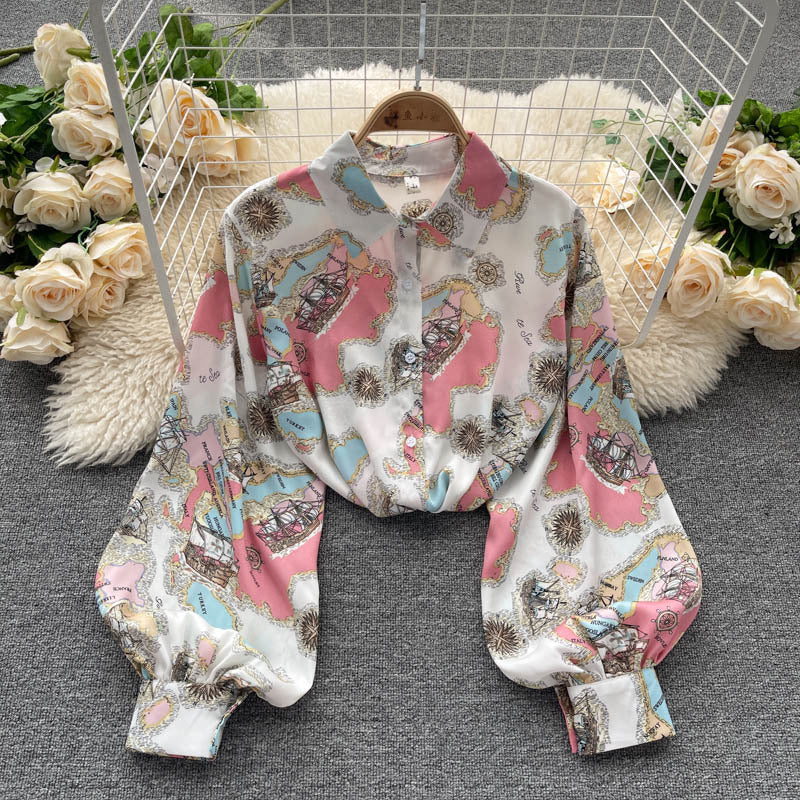 HOOR Long Sleeve Printed Shirt