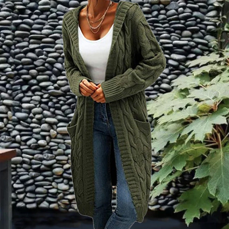 HOOR Mid Cardigan Sweater Army Green