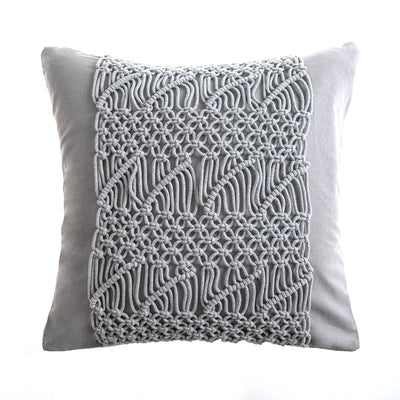 HOOR Woven Cushion Cover 45x45cm Grey center