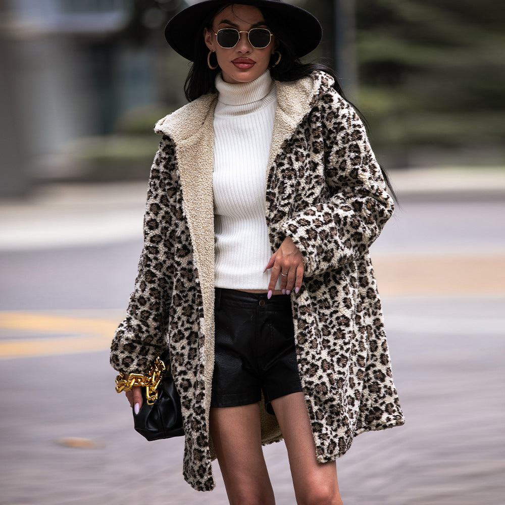 HOOR Leopard Padded Coat