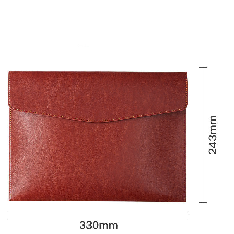 HOOR Leather File Bag Brown