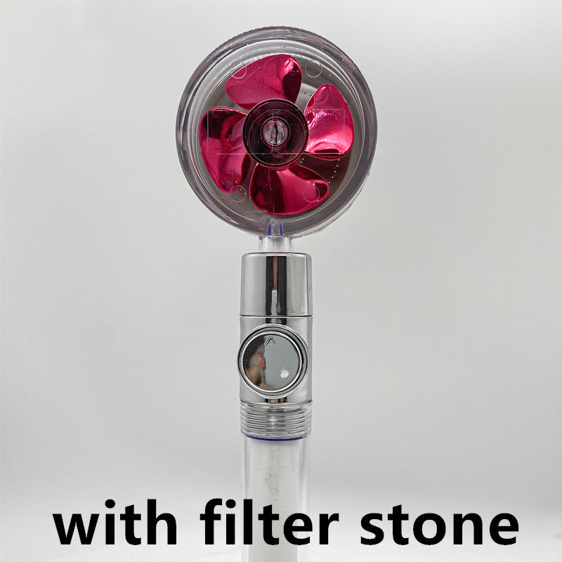 HOOR Shower Rotating Red transparent with filter