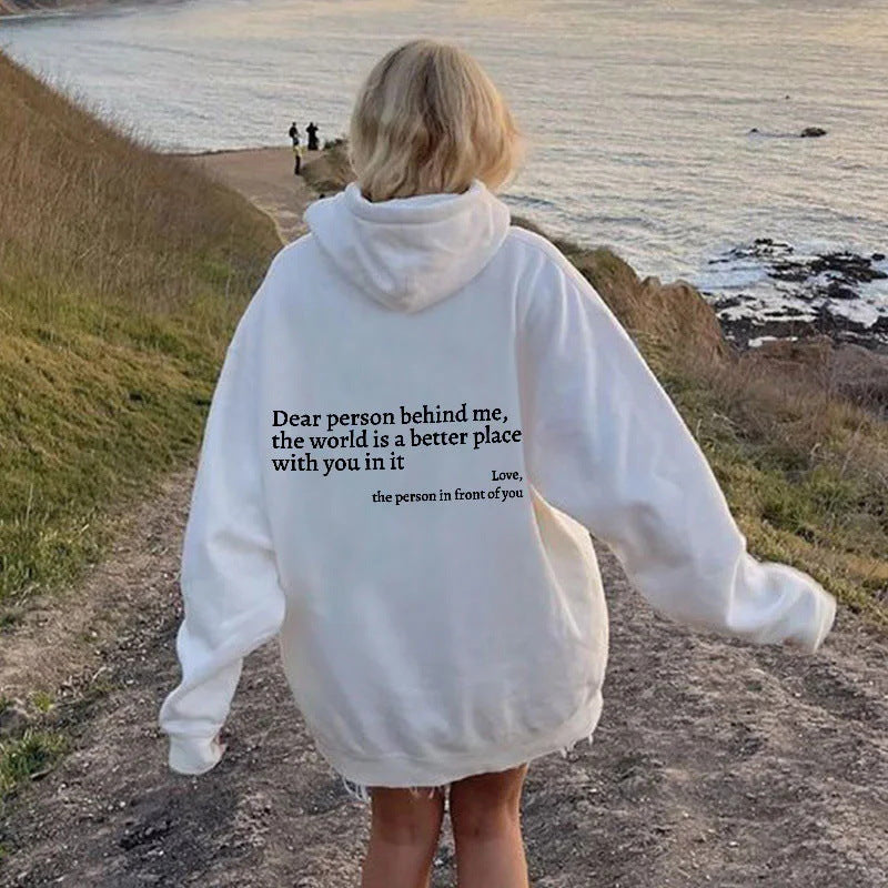 HOOR Kangaroo Printed Hoodies White