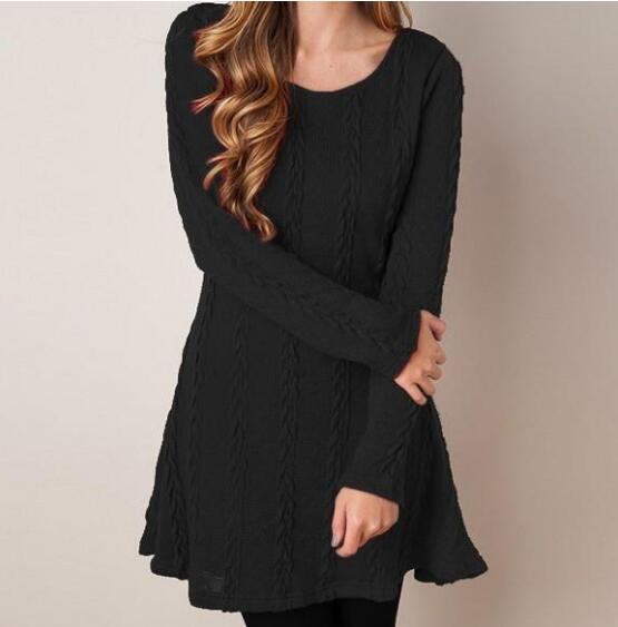 HOOR Loose knitted Sweaters Black