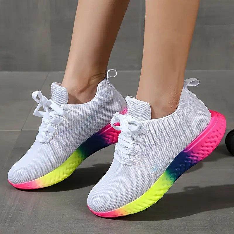 HOOR Rainbow Sole Sneakers