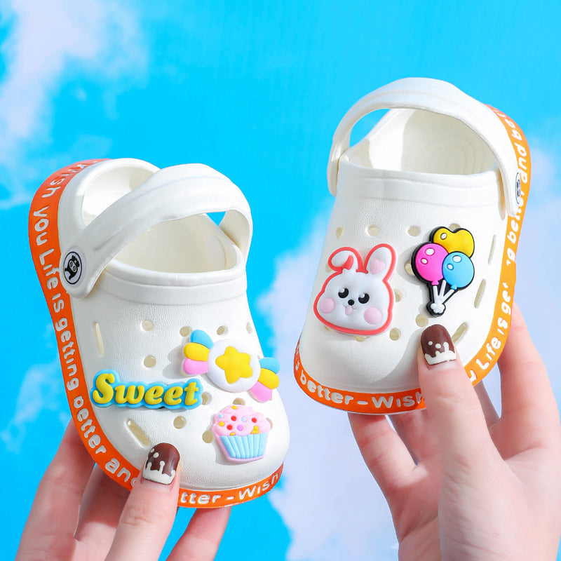 HOOR Kids Cartoon Sandals White