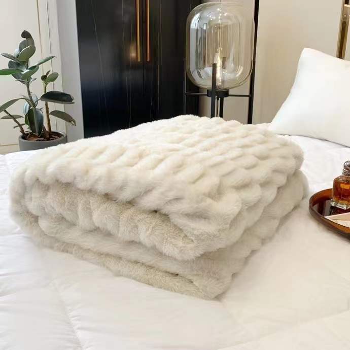 HOOR Comfortable Blanket Beige