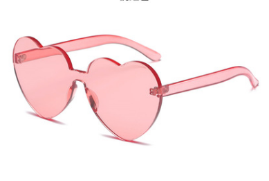 HOOR Candy Heart Sunglasses Peach