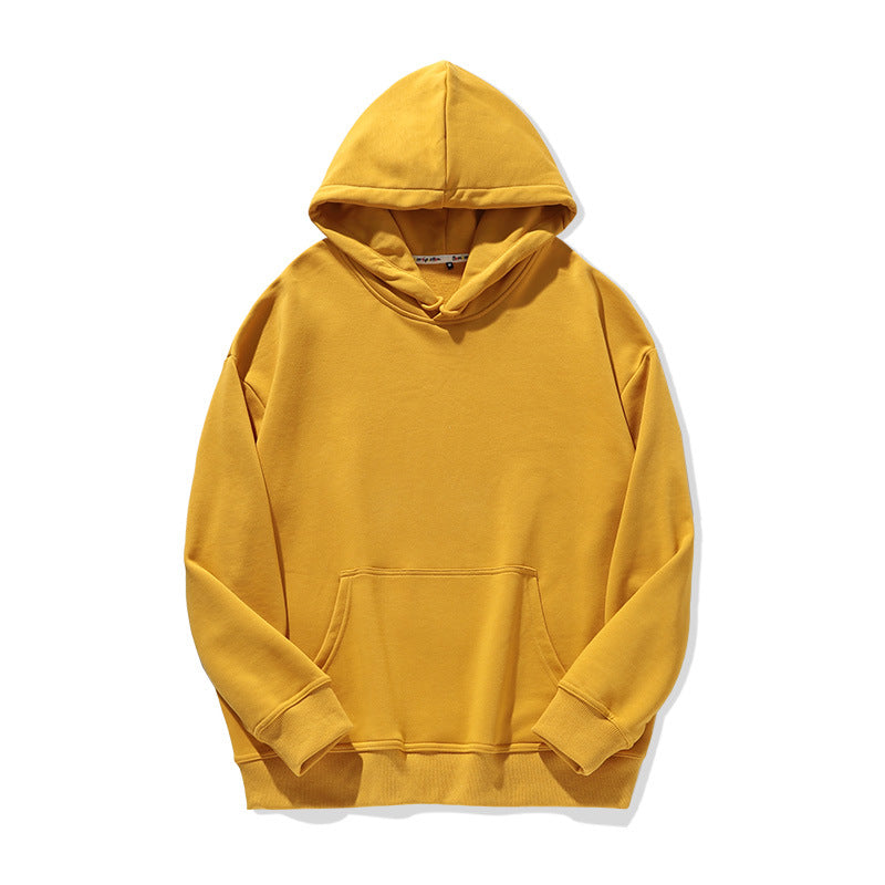 HOOR Pullover Loose Hoodie Yellow