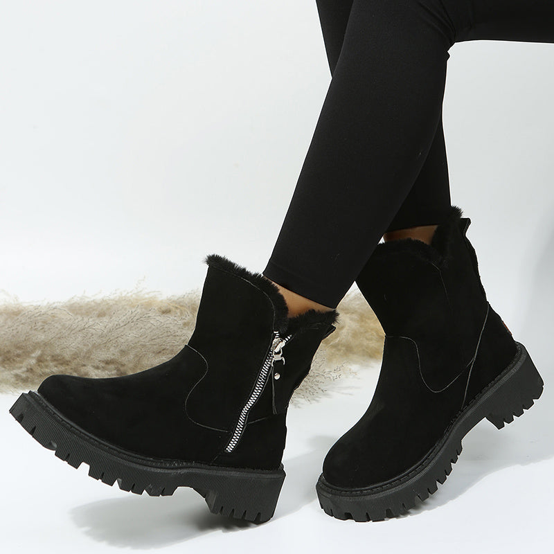 HOOR Thick Plush Snow Boots - Premium  from HOOR 