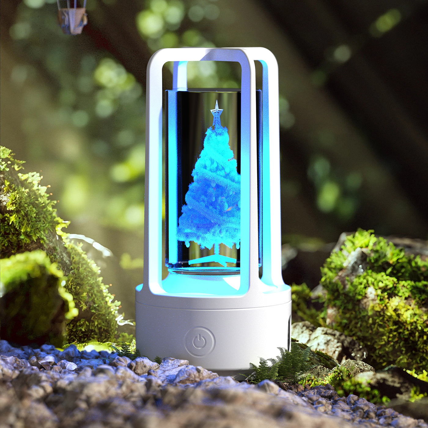 HOOR Lamp Bluetooth Speaker White Crystal Christmas tree