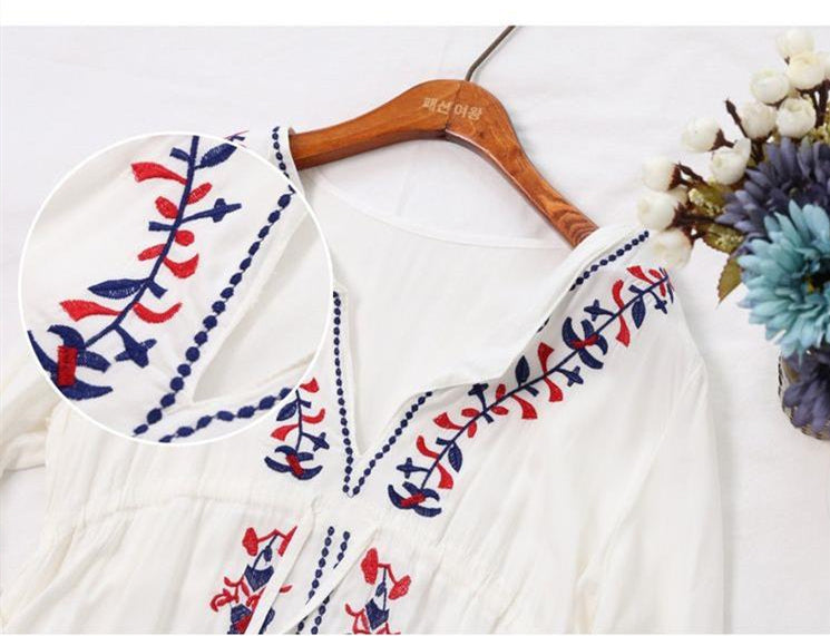 HOOR Embroidered Boho Dress