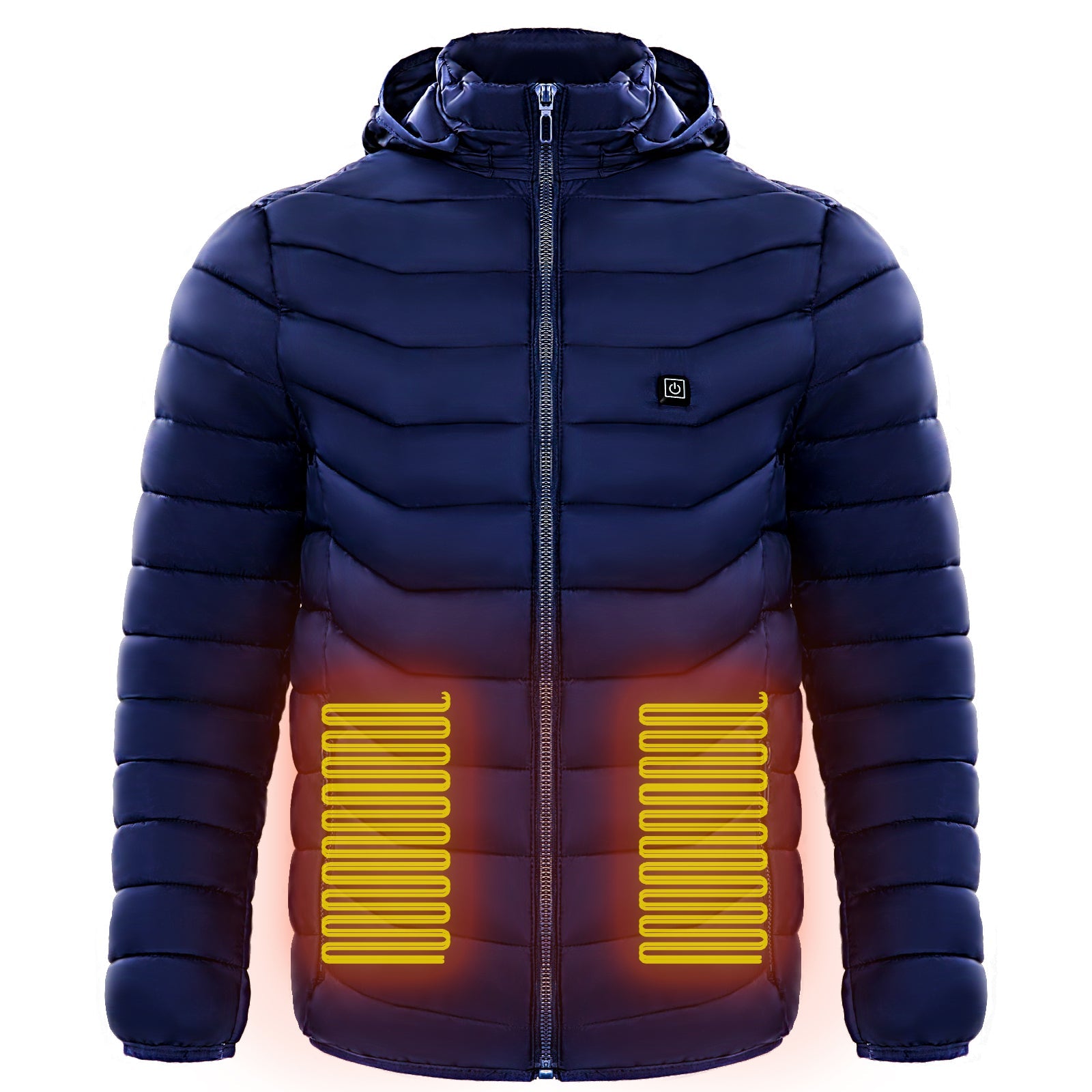 HOOR Heated Puffer Jacket Blue