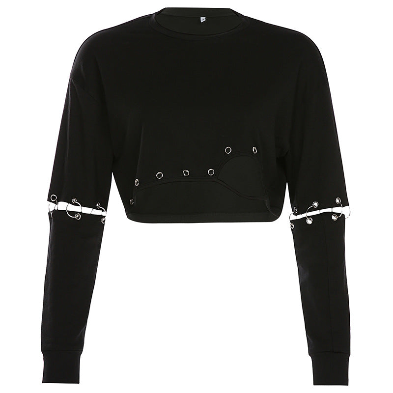 HOOR Sweater with Two Loops black