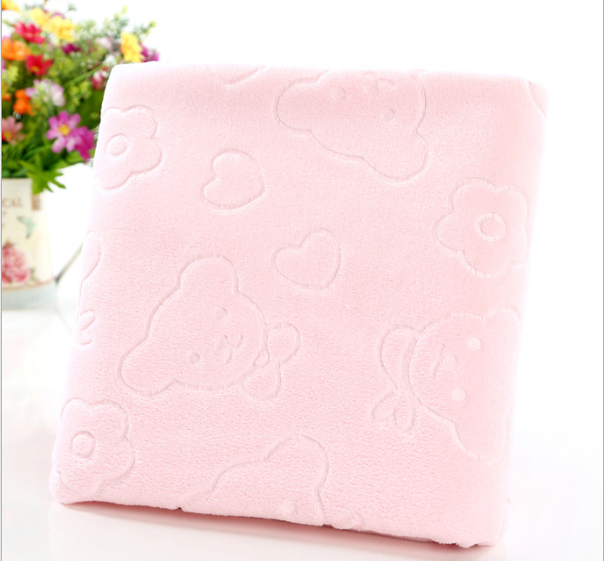 HOOR Microfiber bath towel Pink 102X105CM
