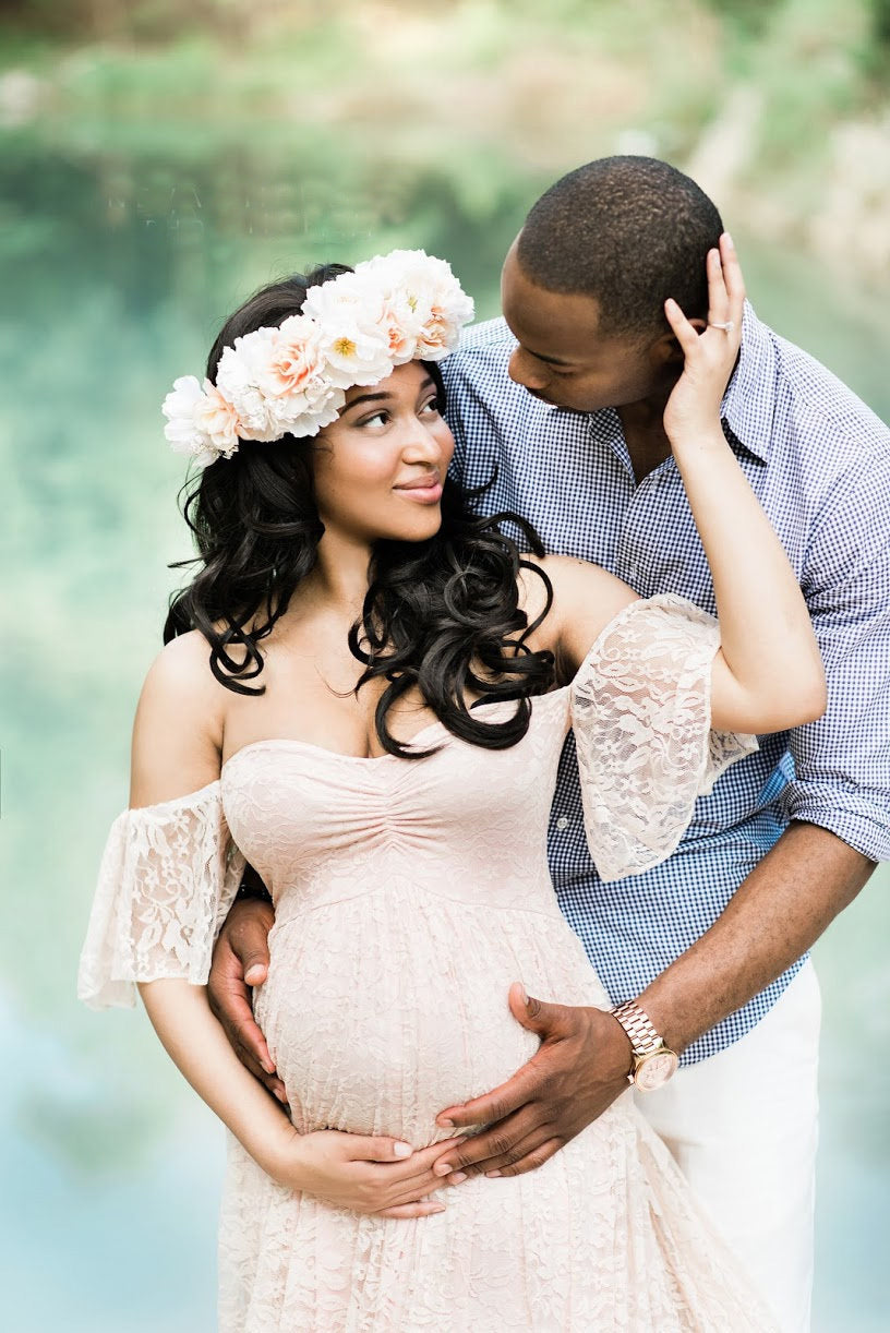 HOOR Lace pregnant Dress